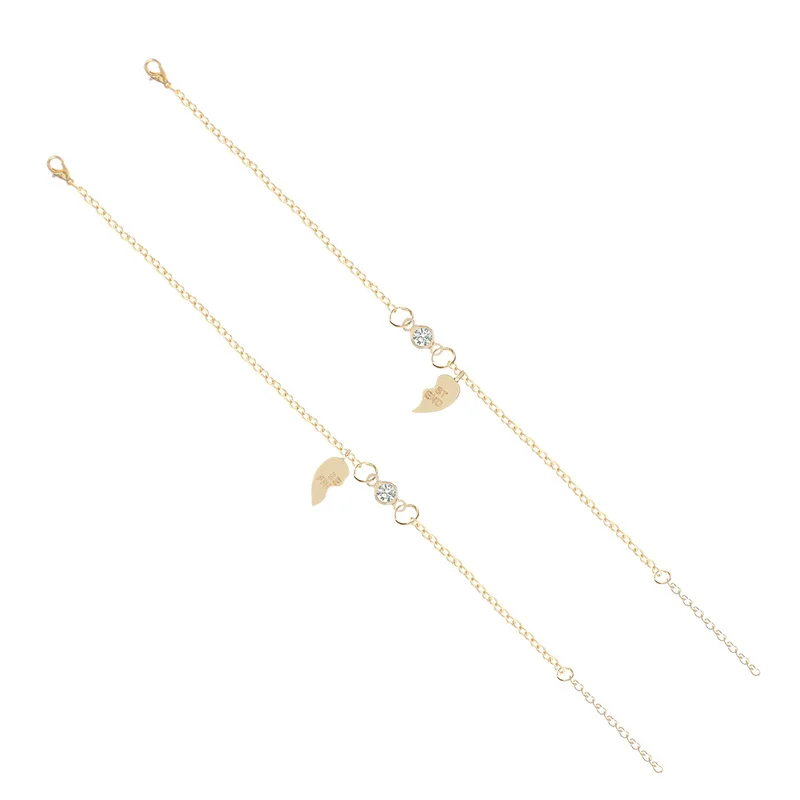 Sindlan 1 пара браслеты унисекс для лучшего друга женщин мужчин мальчиков девочек