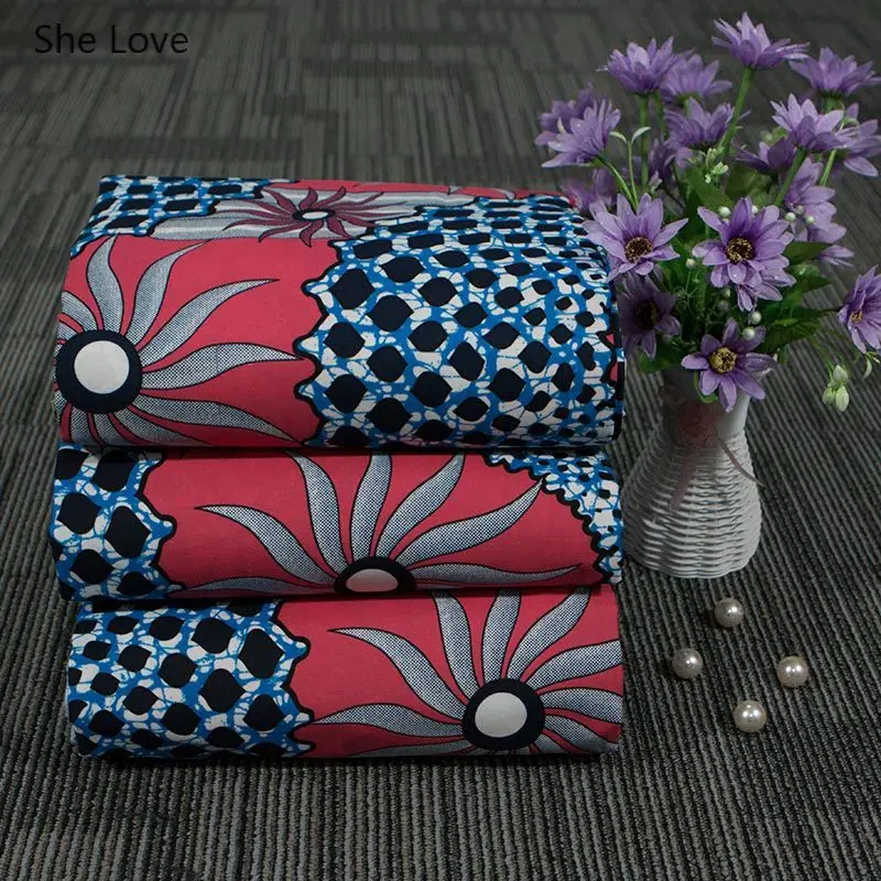 Африканская ткань для шитья Chzimade 1 ярд Анкара 100% полиэстер цветочный принт