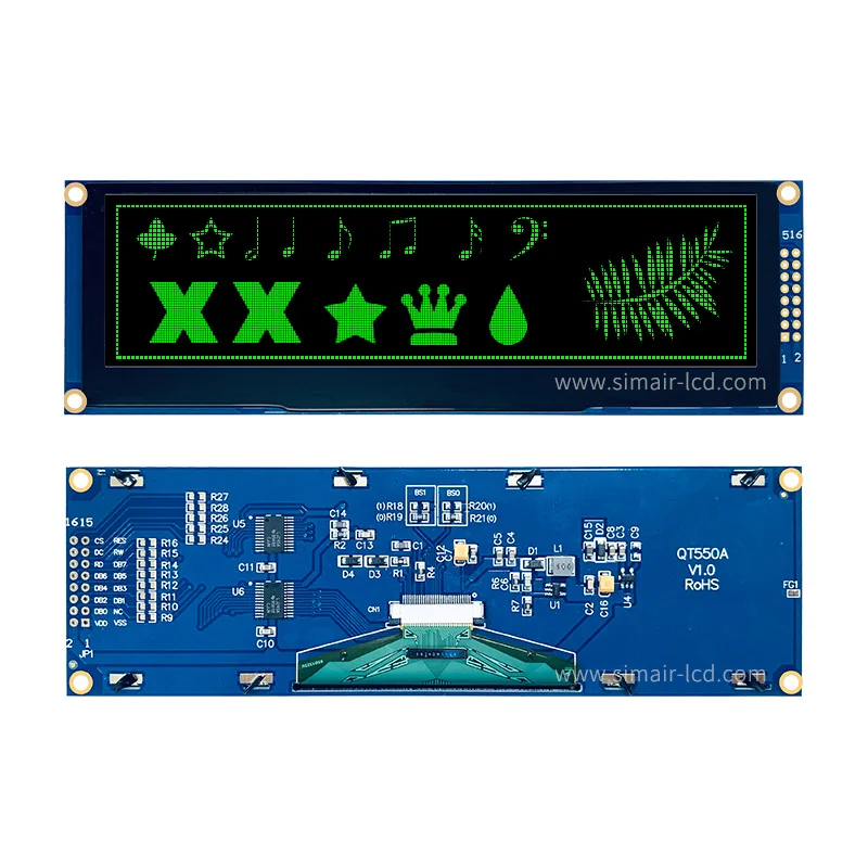 ЖК-дисплей 5 дюйма 256x64 SSD1322 Graphic SPI 25664 256*64 COG OLED дисплей модель с поддержкой 16 серых
