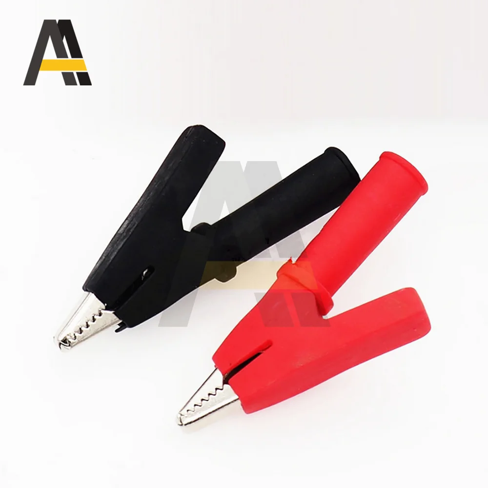 Зажим типа крокодил 90 см двойной щуп 4 мм 20 А для мультиметра | Обустройство дома