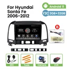 HD 1024*600 Android 11 GPS для Hyundai Santa Fe 2 2006 2007 2008 2009-2012 Автомагнитола мультимедийный плеер RDS FM-навигация Carplay