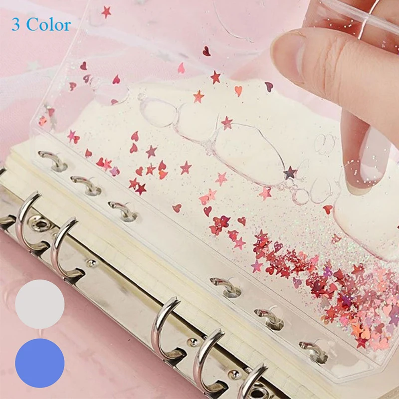 

ПВХ прозрачная папка для мелких вещей хранитель для 6 отверстий свободный лист спиральная папка ZMONH