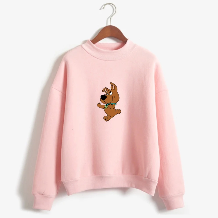 Женская Kawaii с принтом собаки из мультфильма Толстовки капюшоном модная