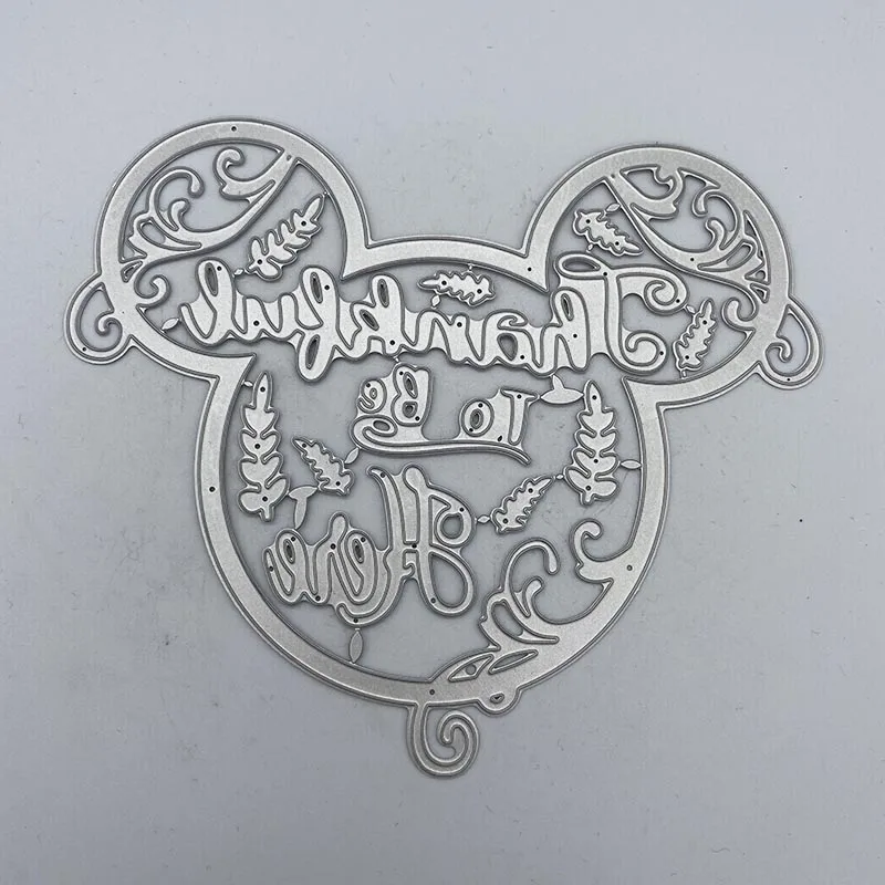

Metal Cutting Die TO BE HERE Embossed Paper Card Album Craft Template Stencil Dies