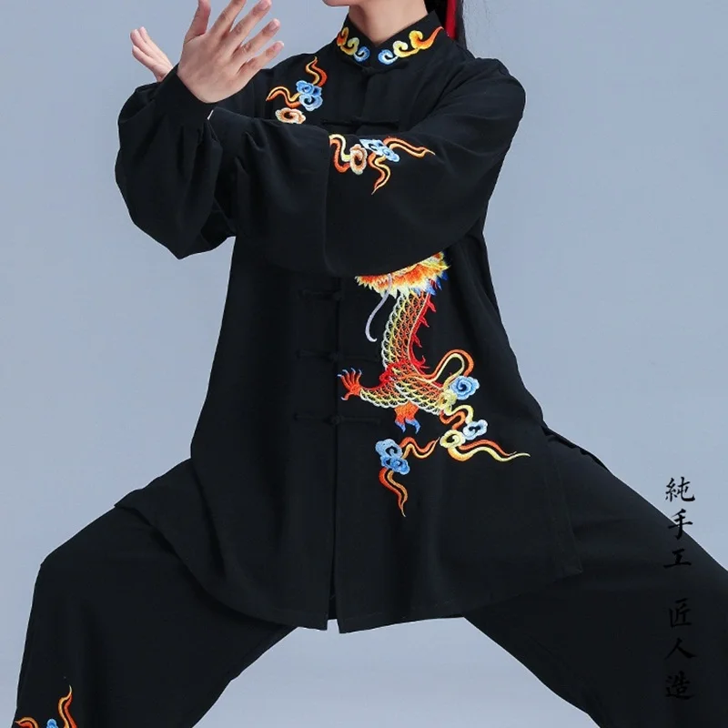 Унисекс Высококачественная Униформа Тай Чи тайцзи кунг фу форма в китайском