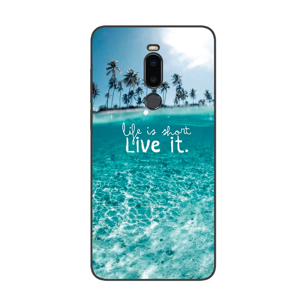 GUCOON силиконовый чехол для Meizu Note 8 Note8 6,0 дюймов Чехол Мягкий ТПУ защитный чехол для телефона с изображением волка Роза Цветы Чехол-бампер