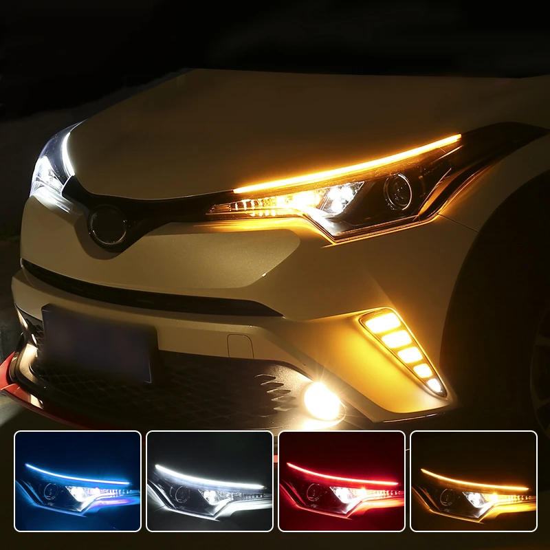 Стайлинга автомобилей спереди светильник полосы 12V Led RGB динамический стримерная