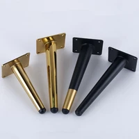 10 35cm metal furniture support leg gold tapered leveling feet for sofa chairs cabinet wardrobe bed leg protector pad hardware