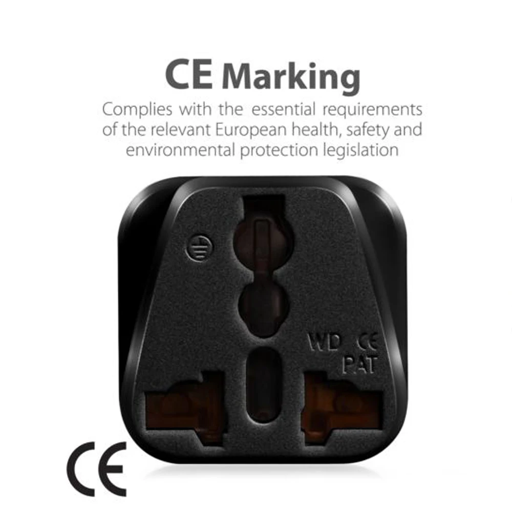 Оптовая продажа разъем адаптера питания wd320 для путешествий черный и белый цвета