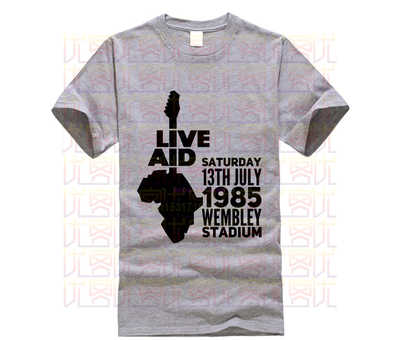 Live Aid Rock футболка с музыкальной тематикой Queen 100% хлопок электронная гитара хип-хоп