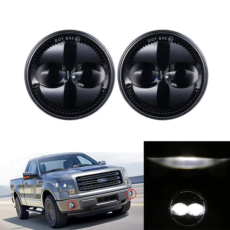 1 пара новинка круглсветодиодный светодиодные противотуманные фары для Ford F150