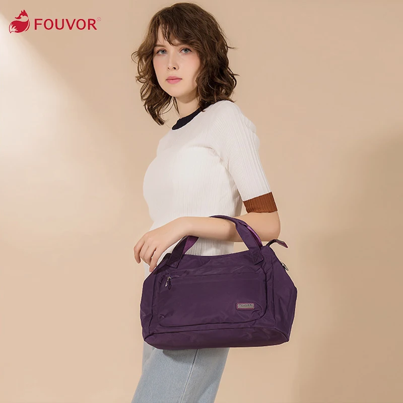 Fouvor Новая модная Водонепроницаемая нейлоновая вместительная сумка для женщин