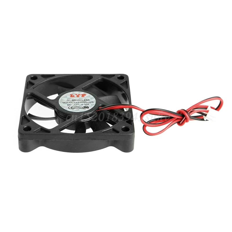 DC 12V 2 контактный 60x60x10 мм PC компьютер CPU система Втулка подшипник вентилятор