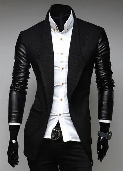 Новинка Осень-зима мужское модное длинное шерстяное пальто 2018 приталенное