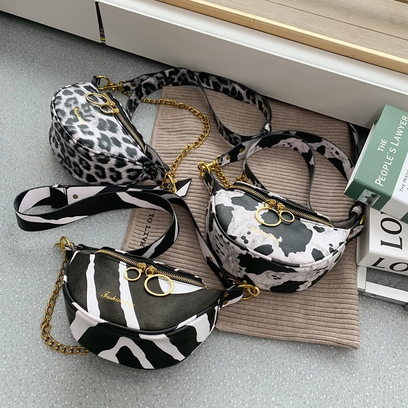 

Zebra Print Women Totes Bags Clutch Handbag High Quality Leather Mini Bag Female Underarm Shoulder Messenger Bag Purse Retro Sac