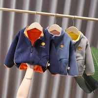 childrens polar fleece jacket 2021 new boys spring and autumn fleece baby foreign style tops boys autumn