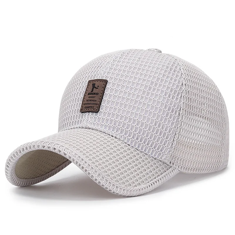 

2021 summer solid color Man Trucker Cap Hollow Baseball Caps