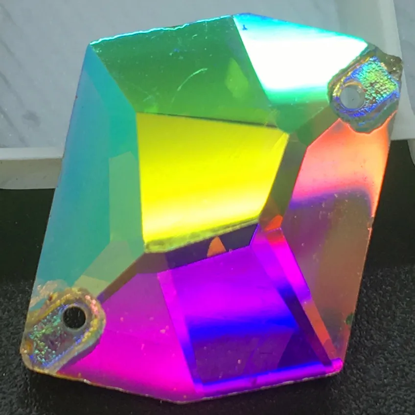 Стразы для шитья в форме космоса AB прозрачные стеклянные стразы украшения платья