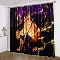 curtains demon blade bathroom curtains home textile curtains colorful anime curtain cartoon character for living room curtain
