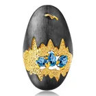 Уникальное кольцо с синим кристаллом, модные обручальные кольца с любовью для женщин, винтажные черные Смешные геометрические ювелирные изделия для вечеринки и Помолвки 2020