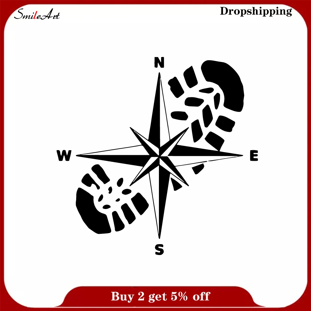 3D наклейки на стену с компасом аксессуары для украшения дома ПВХ наклейка