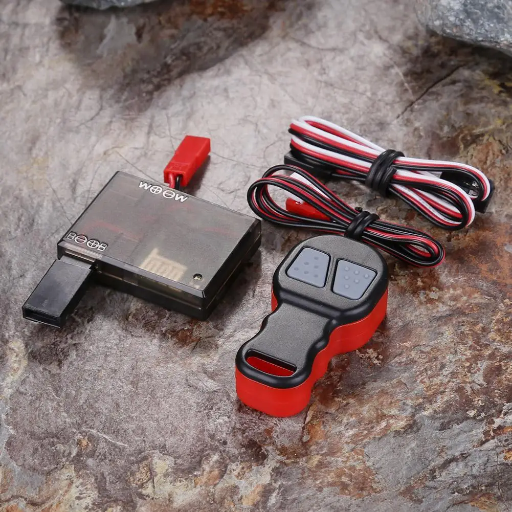 

Double Motor Metal Winch Remote Control for 1/10 RC Crawler Car Axial for SCX10 RC Toys Replacement Props for Kids Toy Repairing