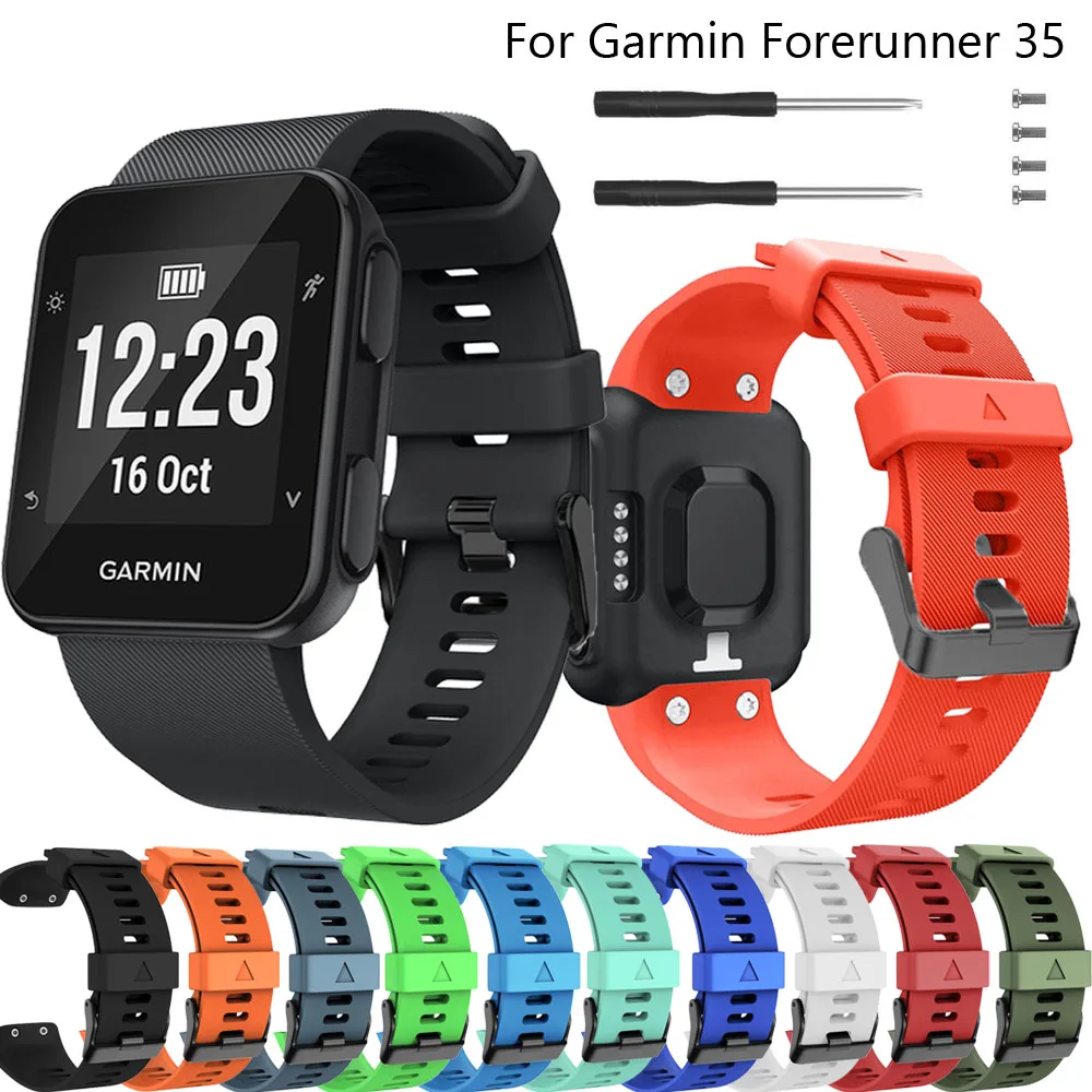 

Ремешок LYQSTA для наручных часов Garmin Forerunner 35, спортивный силиконовый сменный ремешок для умных часов, портативные умные аксессуары