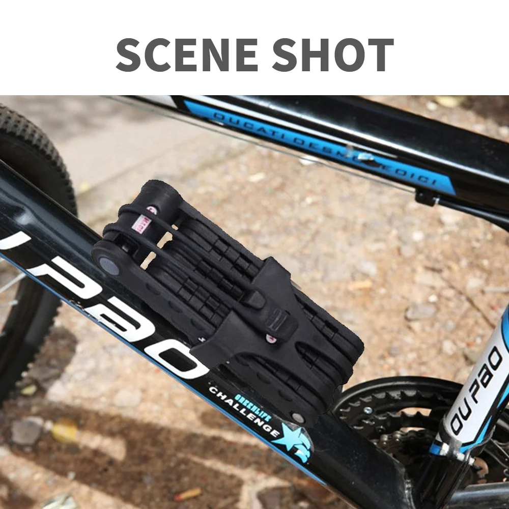 

Safety Anti-Theft Lock Chain Cycling Outdoor Iron Fold Frame Bikes Bicycle Folding Lock