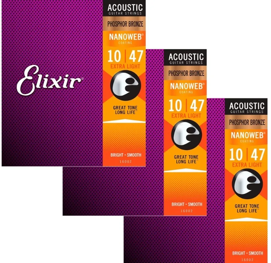 Один комплект струн для акустической гитары антикоррозийная простая сталь и