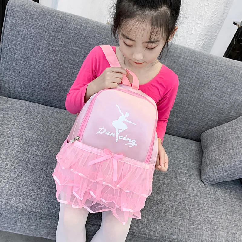 

Детские танцевальные сумки, женская сумка с вышивкой для балета, Детская сумка для книг для девочек, розовый танцевальный рюкзак, балерина