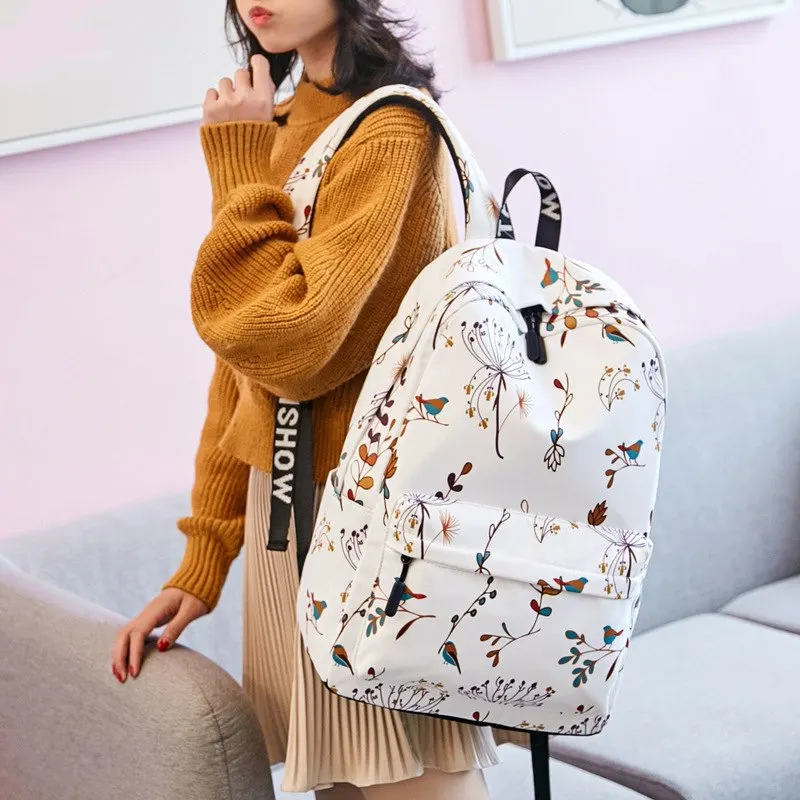 Новинка 2021, школьный портфель для женщин на день рождения, в Корейском стиле, из полиэстера, водонепроницаемый рюкзак, маленький рюкзак с пр...