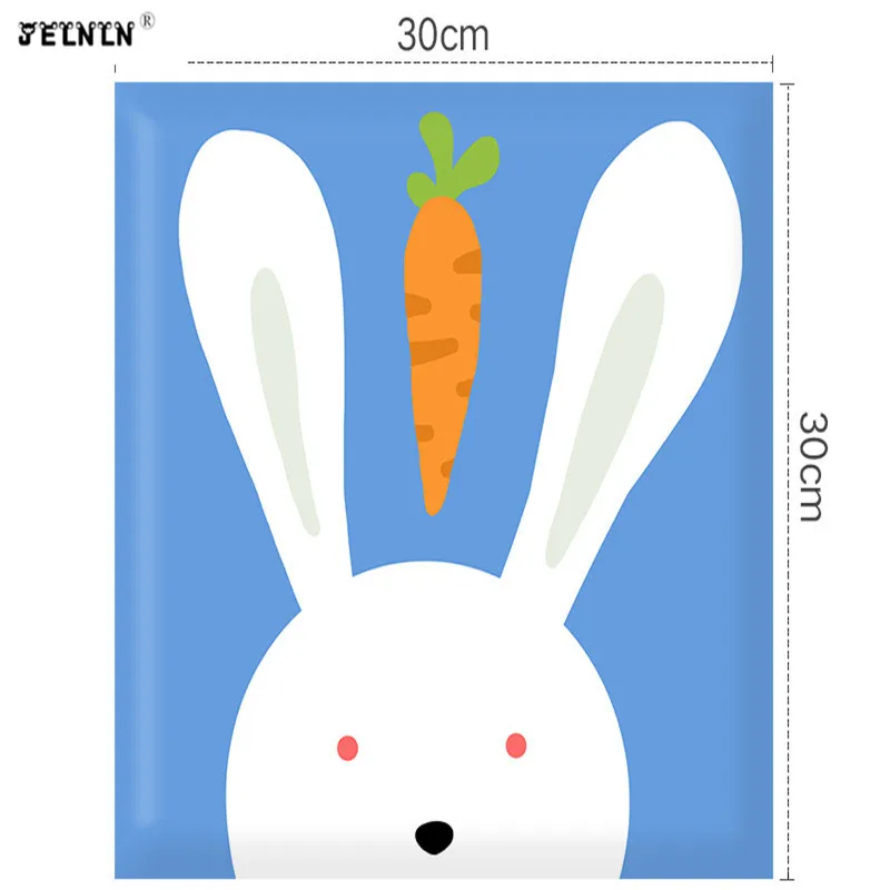 Мультяшные животные фруктовый узор детские наклейки на стену Детские обои