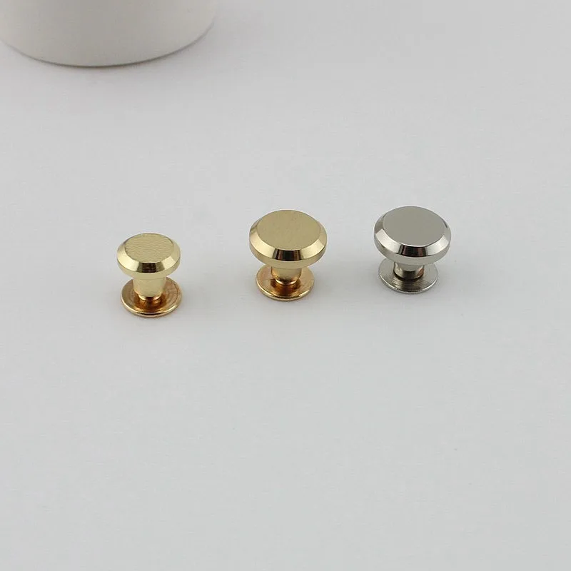 Круглые металлические заклепки медь 5 цветов 8 мм 10 для сумок обуви кошельков