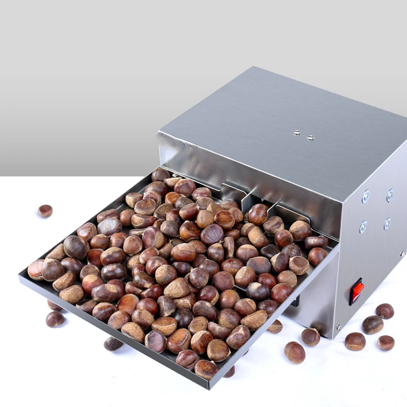 

220V Commercial Chestnut Opening Machine Fully Automatic Chestnut Incision Machine Small Electric Chestnut Frying Machine Opener