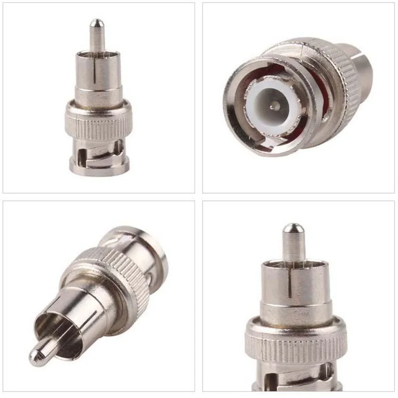 BNC Male to RCA Coax Cable Converter Adapter for CCTV Camera | Безопасность и защита