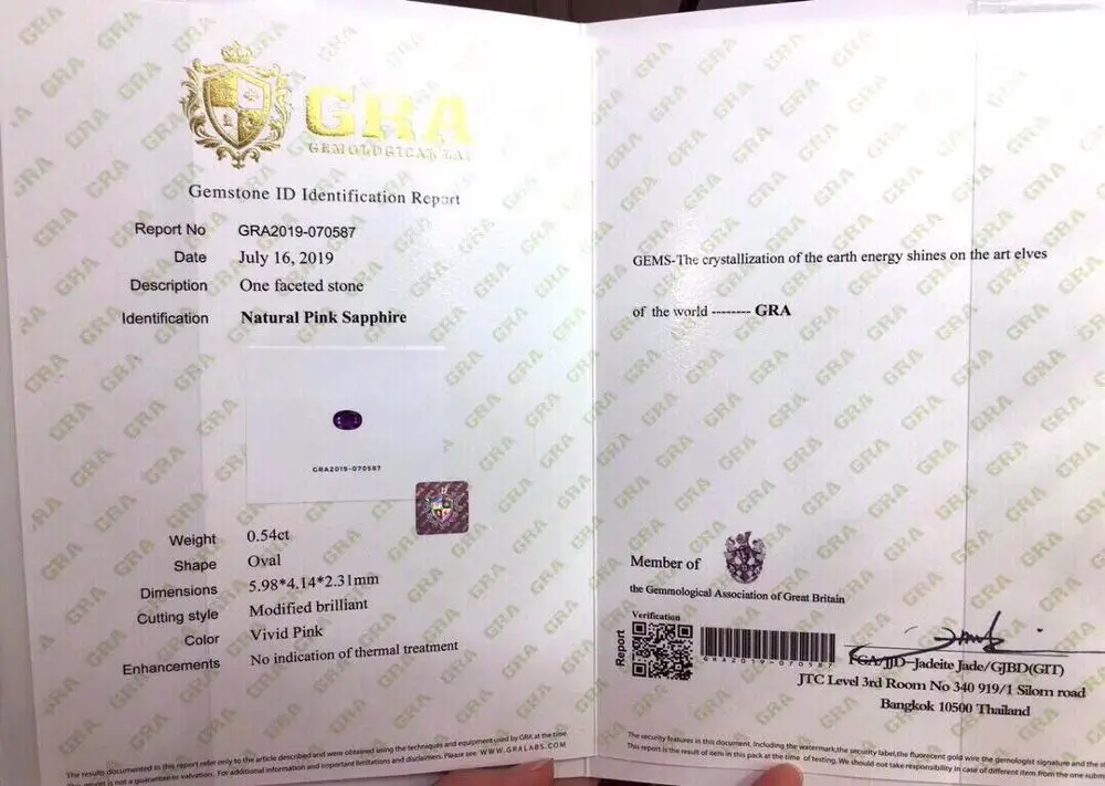 L512 розовый сапфир 0 54ct натуральный нетеплый Сапфир ШриЛанка свободные