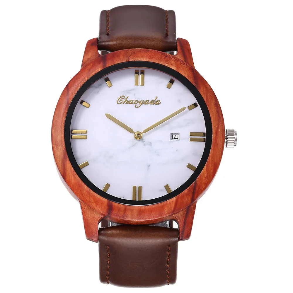 reloj mujer Couple Watch Wooden Clock Simple Design Handmade Cork Strap Bamboo Ladies Watch Gift Box Quartz Watch for women
