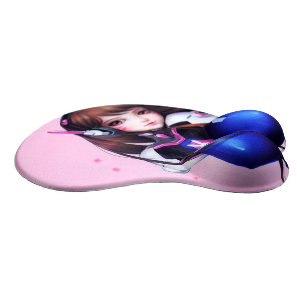 Аниме Коврик для мыши Overwatch D. VA 3D коврик для мыши силиконовый гель эргономичный коврик для мыши с поддержкой запястья dva коврик для мыши