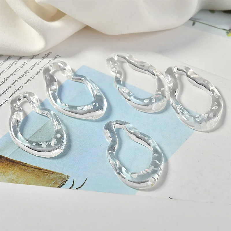 Специальные формы абстрактные прозрачные капли воды полые смолы платины