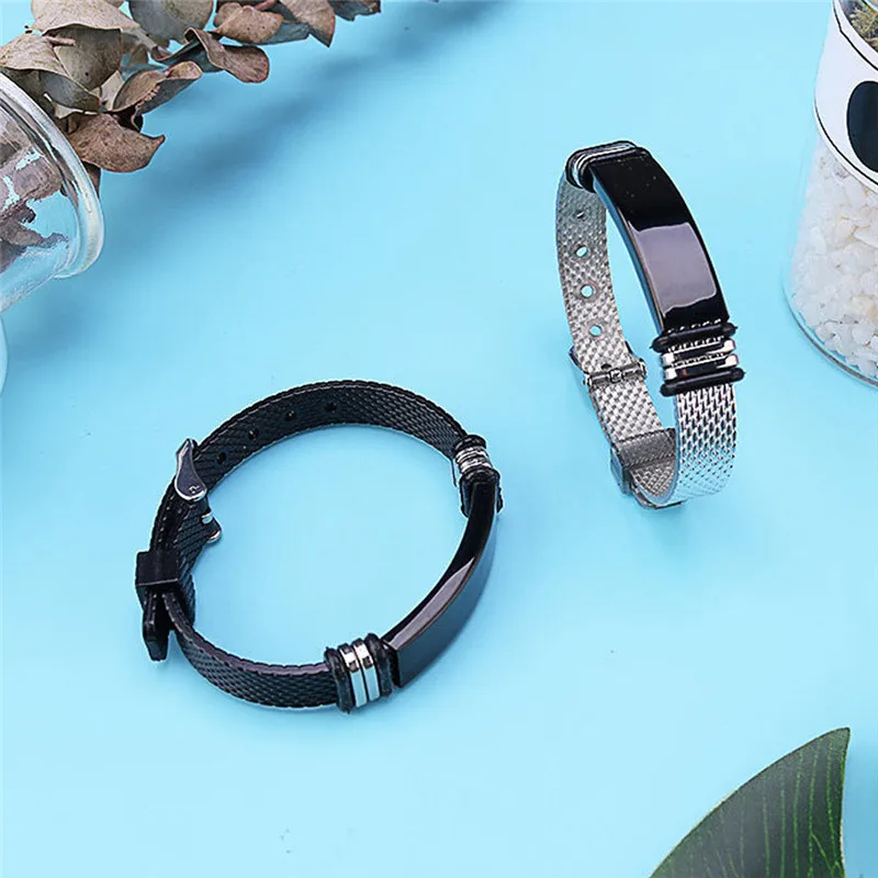 Женский мужской браслет 2 вида цветов часы дизайн нержавеющая сталь чистая