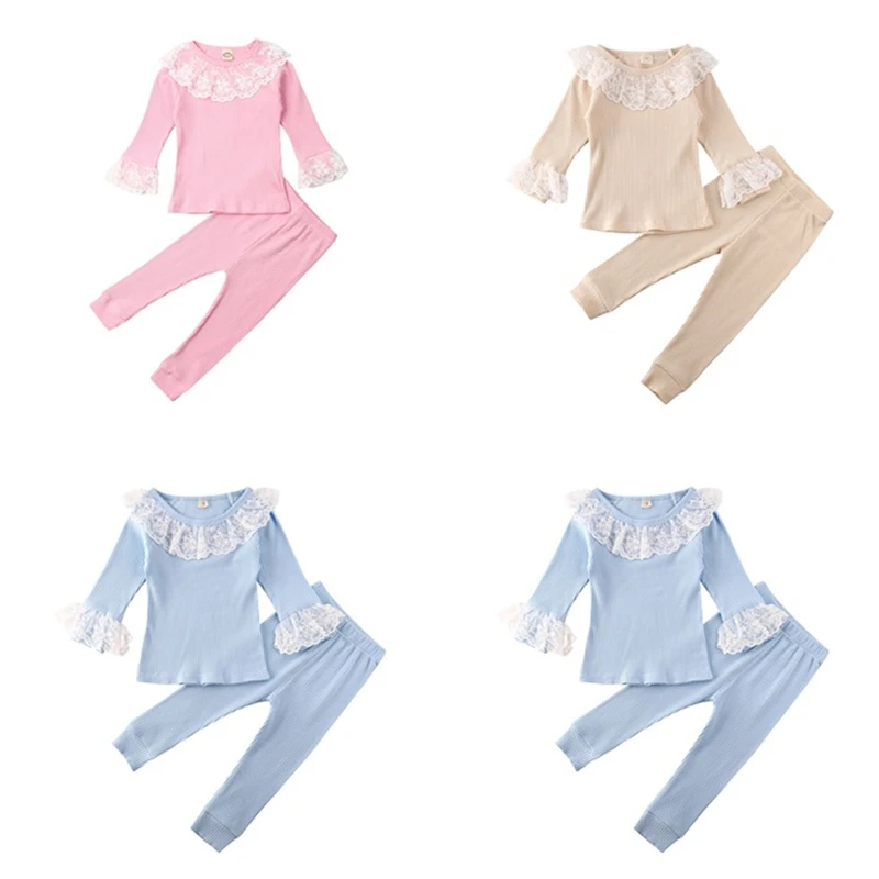 В 2019 году новый осенний кружевной комплект принцессы из 2 предметов: футболки с