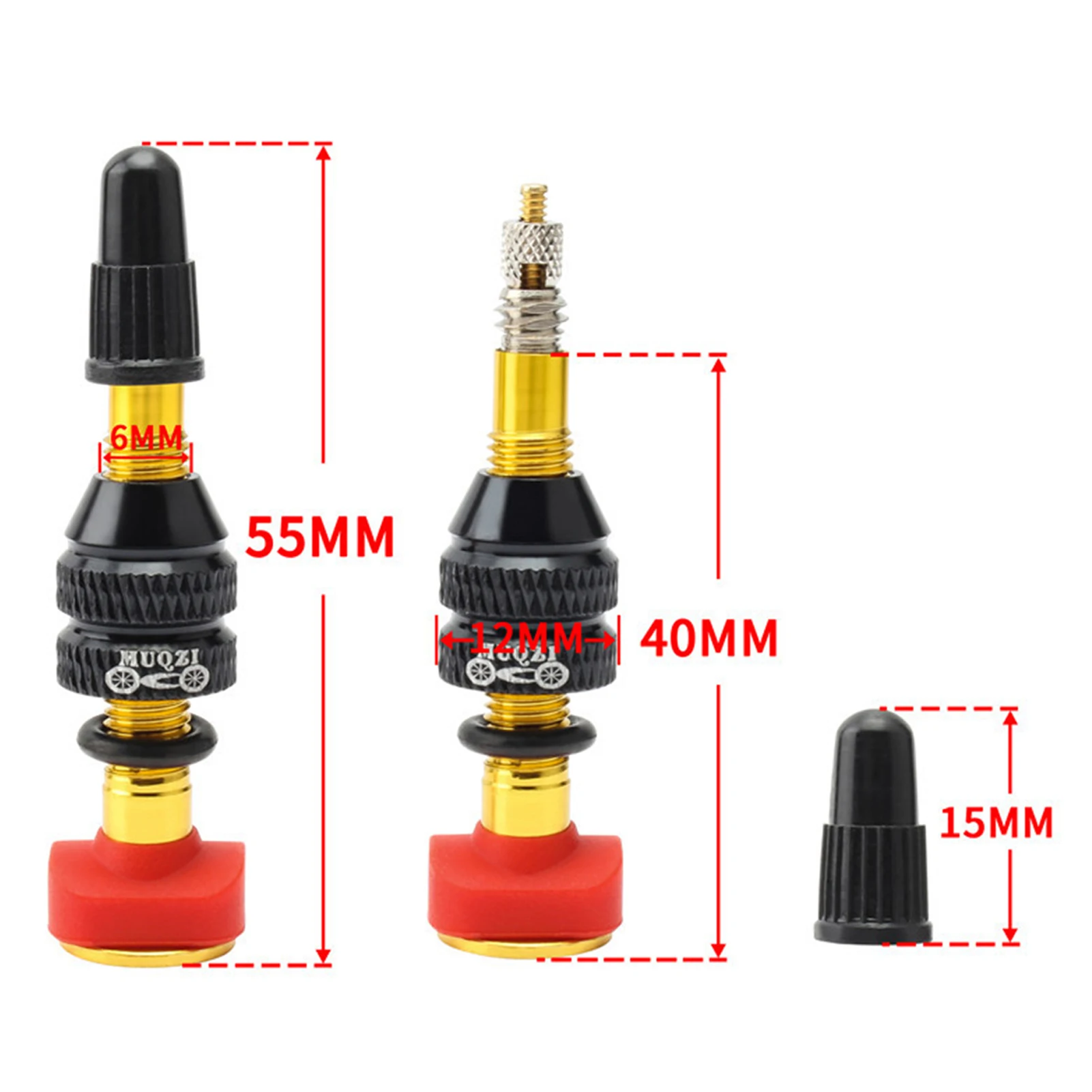 

Bicycle Valve MTB Road Bike Tubeless Tires Conversion Anodize Aluminum Alloy Sealant Accessories