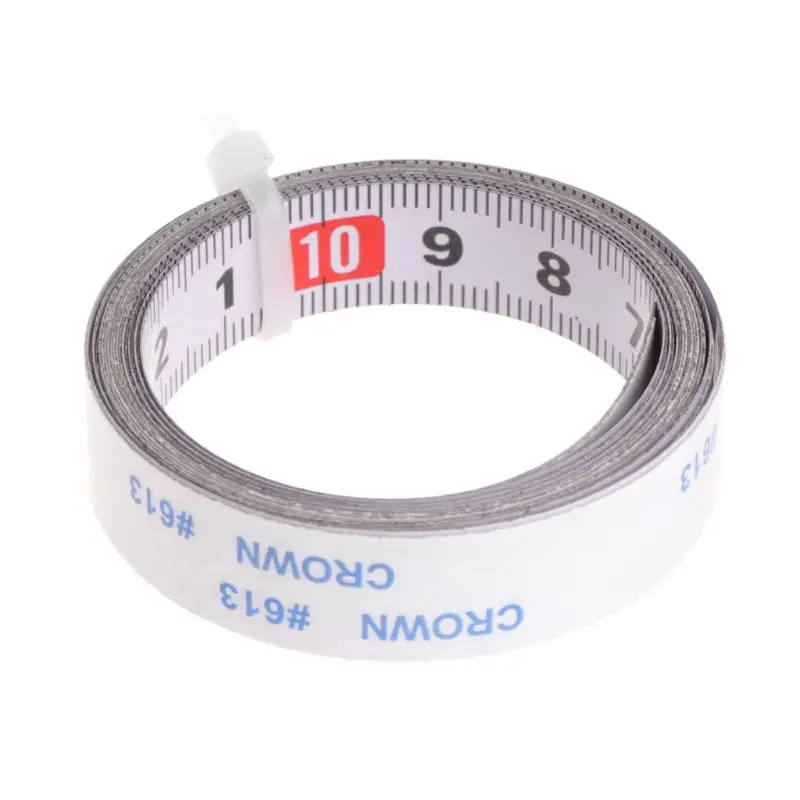 

Miter Saw Tape Measure Self Adhesive Metric Steel Ruler Miter Track Stop Tape 1m Useful High Quality