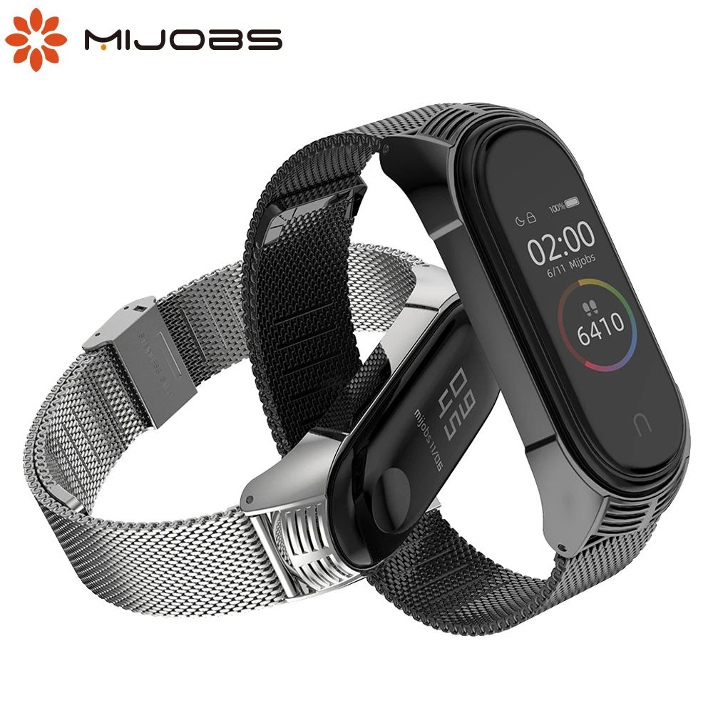 Mi jobs mi Band 4 металлический ремешок для Xiaomi mi Band 4 ремешок без винтов из нержавеющей стали для mi Band 3 ремешок mi band 4 браслеты