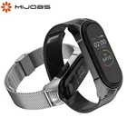 Металлический браслет для Mi Band 5 для Xiaomi Mi Bend 4 Belt Correas Opaska Xiomi Miband 3 Milanese Wristband NFC глобальная версия