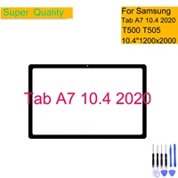 for samsung galaxy tab a7 10 4 2020 touch screen panel tablet t500 t505 front outer lcd glass lens replacement