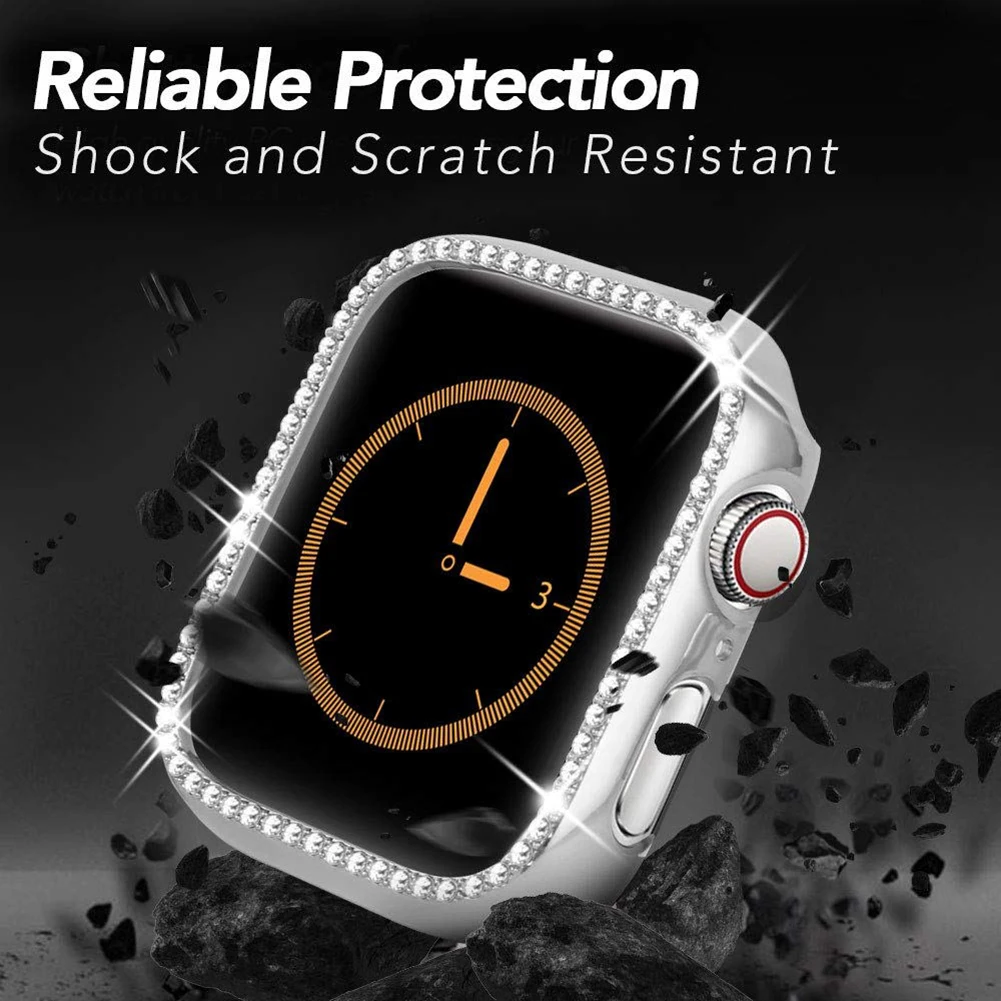 Матовый чехол для Apple Watch iWatch Series 3 2 1 38 мм защитный с рамкой бампер 5