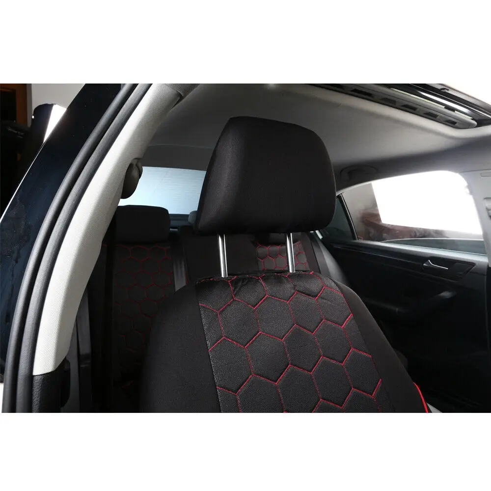 Чехлы для автомобильных сидений в стиле футбольного мяча жаккардовая ткань