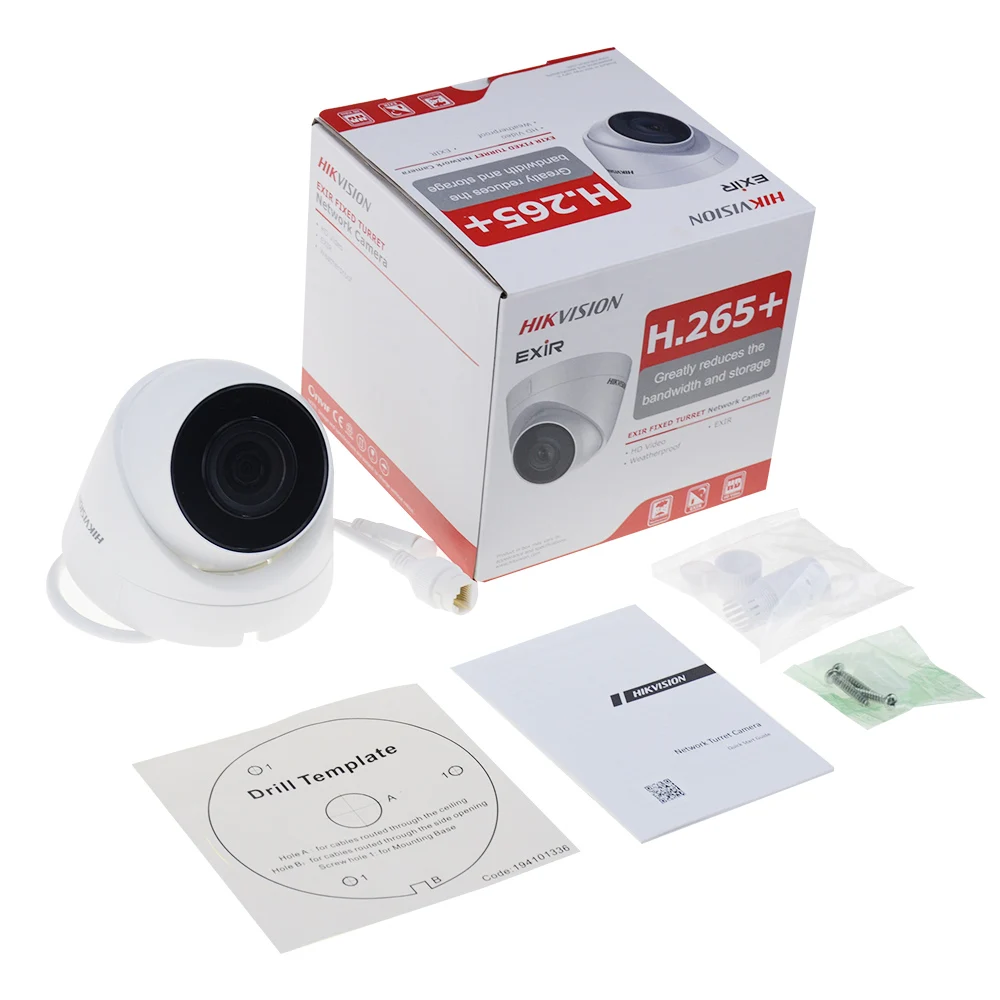 

Hikvision IP Camera 4 MP IR PoE Network Dome DS-2CD1343G0-I Video Surveillance IP67 IK10 H.265 CCTV Security Outdoor cam