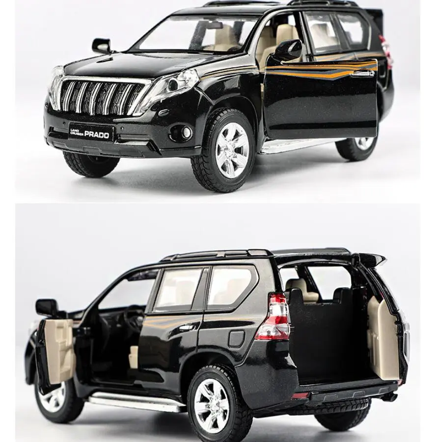 

High simitation 1:32 PRADO Alloy Metal Car Toy Car City SUV With Pull Bac k& Toys Car For Kids Birthday Gifts